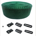 Complete set band groen en gespen 25 mm 5 meter