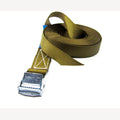 Spanband bruin 25 mm 5 meter met klemsluiting