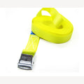 Spanband geel 25 mm 9 meter met klemsluiting