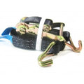 Spanband zwart 36 mm met ratel en 2 klemmen 6 meter
