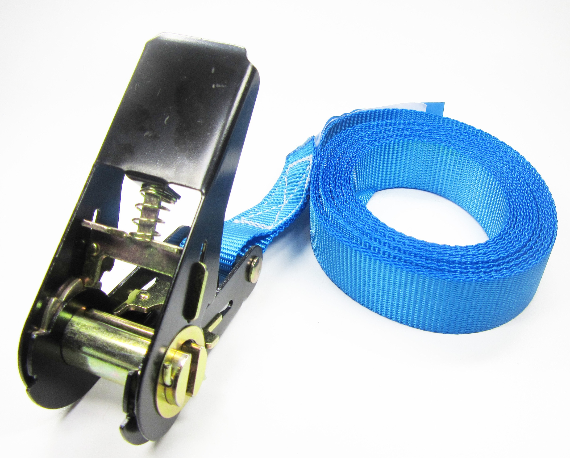 Grootverpakking spanband blauw 25 mm met ratel