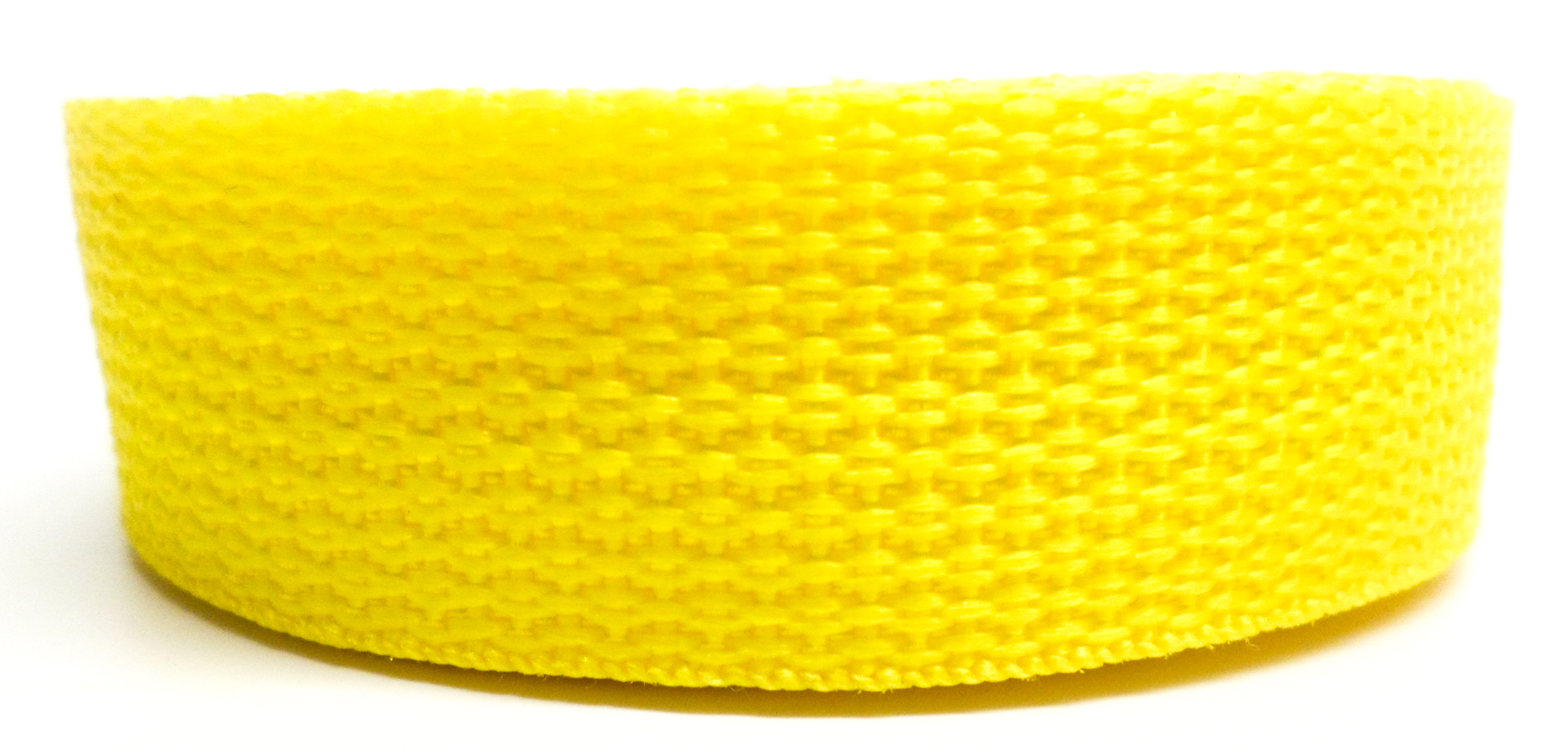 Spanband geel op rol 25 mm 25 meter