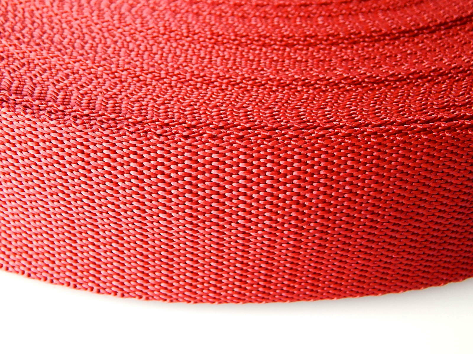 Spanband rood op rol 25 mm 5 meter